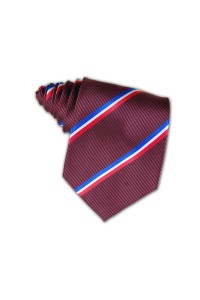 TI090 custom company logo office neckties tailor made contrast color supplier company hk 
